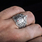 Sterling Silver Medusa Ring // Silver (7)