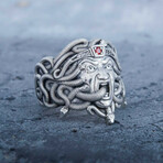 Sterling Silver Medusa Ring // Silver (7)