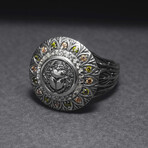 Sterling Silver Scarab Ring // Silver (10)