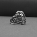 Sterling Silver Blindfolded Woman Ring // Silver (9)