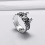 Sterling Silver Crab Ring // Silver (10.5)