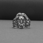 Sterling Silver Blindfolded Woman Ring // Silver (9)