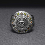 Sterling Silver Scarab Ring // Silver (10)