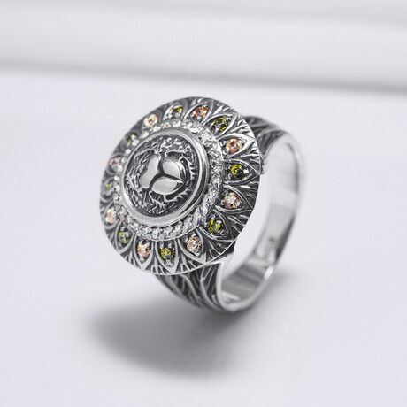 Sterling Silver Scarab Ring // Silver (6)