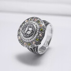 Sterling Silver Scarab Ring // Silver (10)