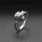 Sterling Silver Tiger Ring // Silver (9)
