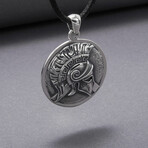 Sterling Silver Spartan Pendant // Silver