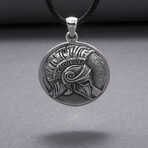 Sterling Silver Spartan Pendant // Silver