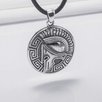 Sterling Slver Spartan Pendant // Silver