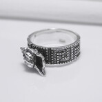 Sterling Silver Seashell Ring // Silver (9.5)