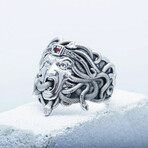 Sterling Silver Medusa Ring // Silver (7)