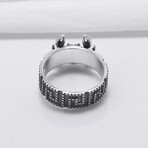 Sterling Silver Crab Ring // Silver (10.5)