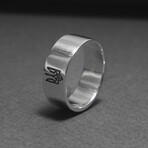 Sterling Silver Trident Ring // Silver (10)