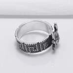 Sterling Silver Crab Ring // Silver (10.5)