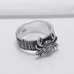 Sterling Silver Crab Ring // Silver (10.5)