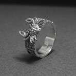 Sterling Silver Crab Ring // Silver (10.5)