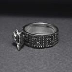 Sterling Silver Seashell Ring // Silver (9.5)