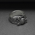 Sterling Silver Crab Ring // Silver (10.5)