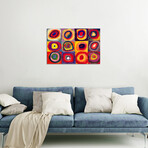 Squares with Concentric Circles by Wassily Kandinsky (18"H x 26"W x 0.75"D)