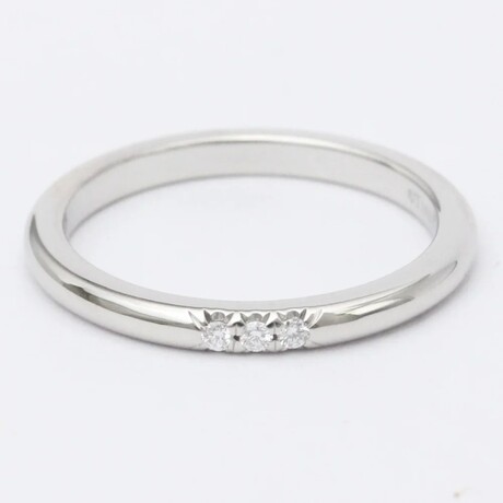 Tiffany & Co. // Platinum Classic Band Ring With Diamond // Ring Size: 5.5 // Store Display