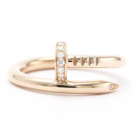 Cartier // 18k Rose Gold Juste Un Clou Diamond Ring // Ring Size: 7.25 // Store Display