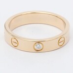 Cartier // 18k Rose Gold Love Diamond Ring // Ring Size: 5.25 // Store Display