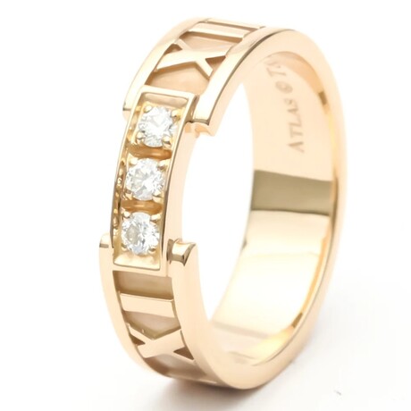 Tiffany & Co. // 18k Rose Gold Atlas Diamond Ring I // Ring Size: 6 // Store Display