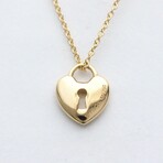 Tiffany & Co. // 18k Rose Gold Heart Lock Necklace // 16.14" // Store Display