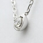 Cartier // 18k White Gold Diamants Légers Heart Diamond Necklace // 14.96"-16.14" // Store Display