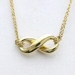 Tiffany & Co. // 18k Yellow Gold Infinity Necklace // 16.14" // Store Display