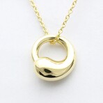 Tiffany & Co. // 18k Yellow Gold Elsa Peretti Eternal Circle Necklace // 15.74" // Store Display