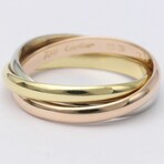 Cartier // 18k Rose Gold + 18k White Gold + 18k Yellow Gold Trinity Ring // Ring Size: 6.25 // Store Display