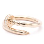 Cartier // 18k Rose Gold Juste Un Clou Diamond Ring // Ring Size: 7.25 // Store Display