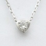 Cartier // 18k White Gold Diamants Légers Heart Diamond Necklace // 14.96"-16.14" // Store Display