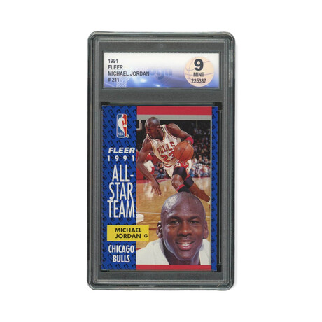 Michael Jordan // 1991 Fleer All-Star Team // DGA 9 Mint