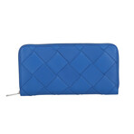 Intrecciato Leather Wallet // Blue // Store Display