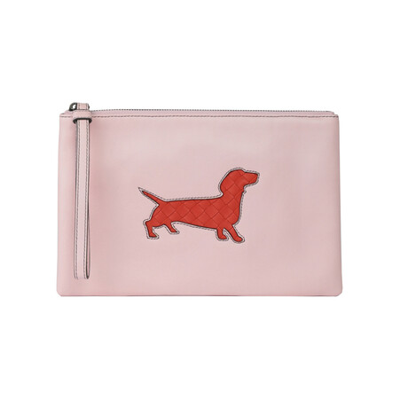 Intrecciato Leather Wristlet // Store Display