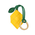Leather Key Chain // Yellow // Store Display