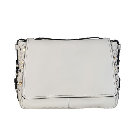 Latte Leather Messenger // Store Display