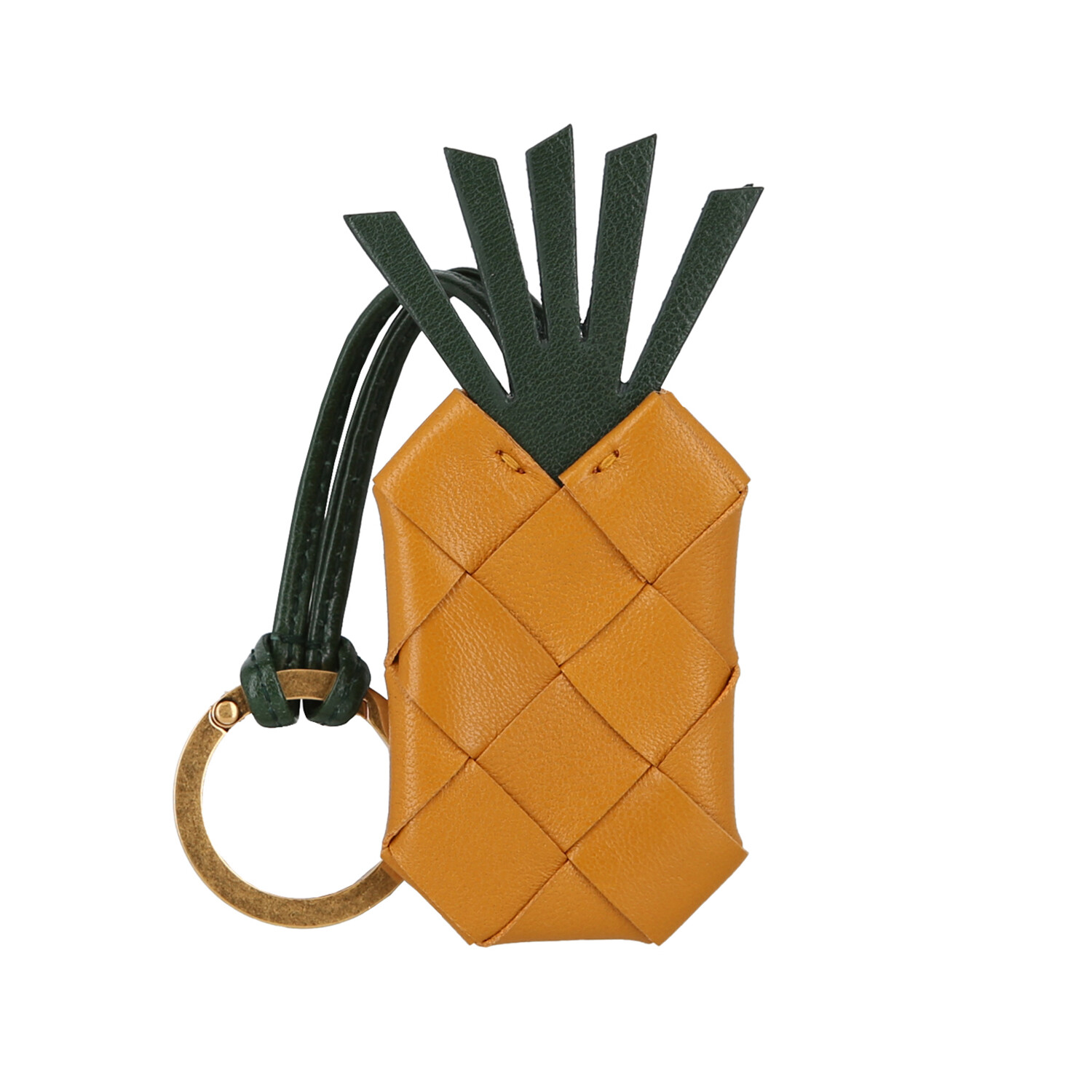 Intrecciato Leather Key Chain // Store Display Bottega Bags
