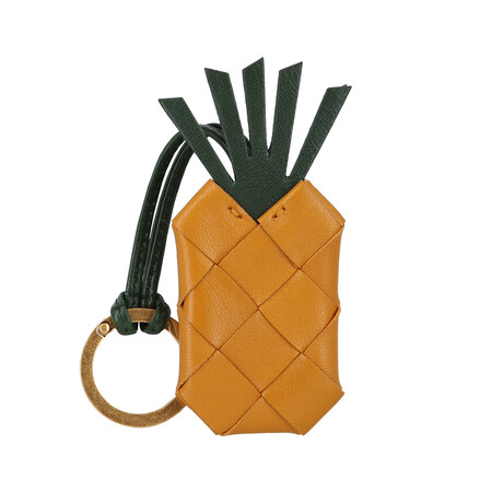 Intrecciato Leather Key Chain // Store Display