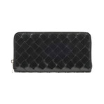 Intrecciato Leather Wallet // Black // Store Display