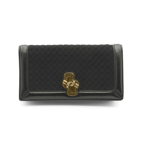 Leather + Wool Shoulder Bag // Store Display