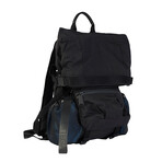 Textile + Leather Backpack // Store Display