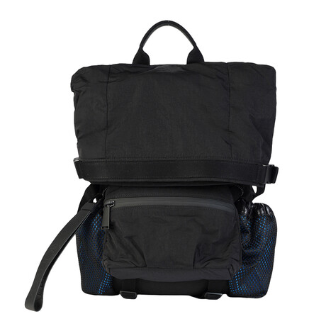 Textile + Leather Backpack // Store Display