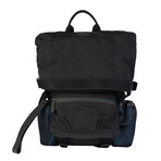 Textile + Leather Backpack // Store Display