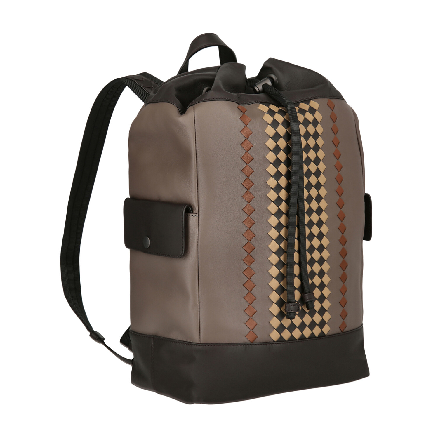 Canvas + Leather Backpack // Store Display Bottega Bags