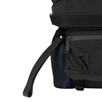 Textile + Leather Backpack // Store Display