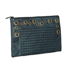 Leather Clutch // Blue // Store Display