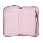 Intrecciato Leather Wallet // Pink // Store Display